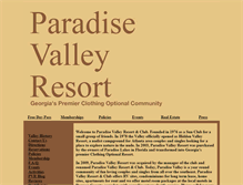 Tablet Screenshot of paradisevalleyclub.com